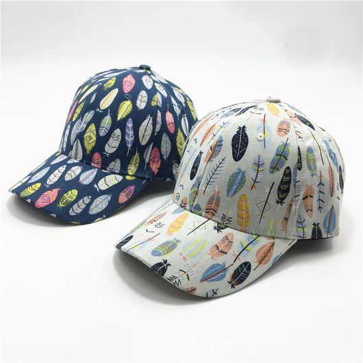 Gorra de Béisbol Estampado Hojas para Mujer - Image 11