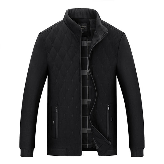 Chaqueta Acolchada Casual Ejecutiva para Hombre con Cuello Alto
