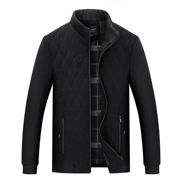 Chaqueta Acolchada Casual Ejecutiva para Hombre con Cuello Alto