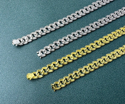 Cadena Cubana de Diamantes Completos Estilo Europeo y Americano - Image 28