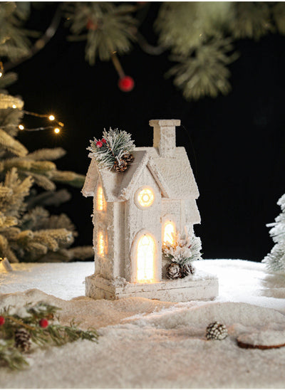 Casa de Nieve Luminosa Castelet - Regalo Creativo Navideño - Image 10