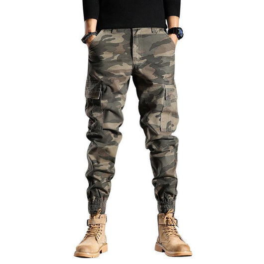 Pantalones de Trabajo Camuflaje Sueltos con Puño en Tobillo para Hombre - Image 4