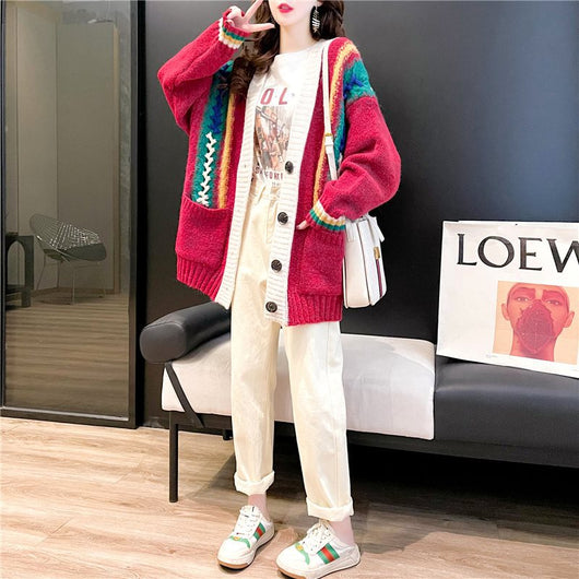 Suéter Holgado de Punto para Mujer - Estilo Casual Elegante - Image 5