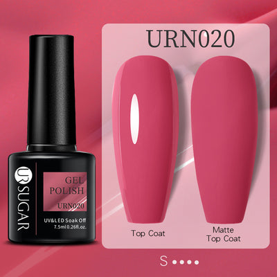 Esmalte de Uñas Gel Brillo Negro, Blanco y Rojo Efecto Mate - Image 21
