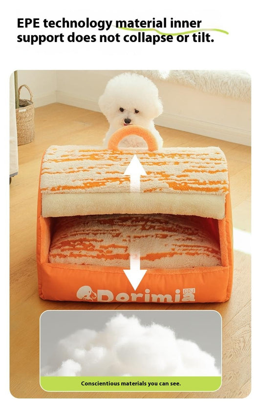 Casa para Mascotas de Cuatro Estaciones Desmontable y Lavable - Image 11