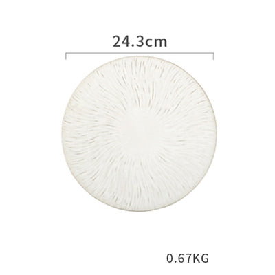 Plato de Cerámica Estilo Nórdico Contemporáneo para Cena - Image 7