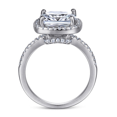 Anillo de Boda Oro Rosa con Diseño Minimalista y Detalle Exagerado de Rosa - Image 4
