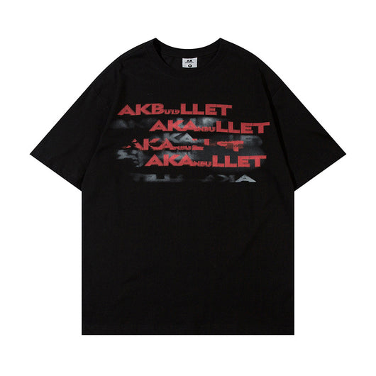 Camiseta Estampada con Letras para Hombre - Manga Corta