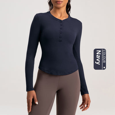 Playera Deportiva de Manga Larga para Yoga y Running - Image 5