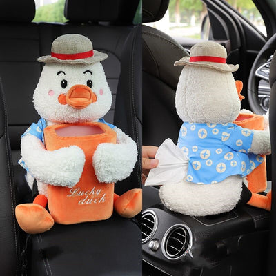 Organizador de Auto 2 en 1: Papelera y Dispensador de Pañuelos para Reposabrazos - Image 8