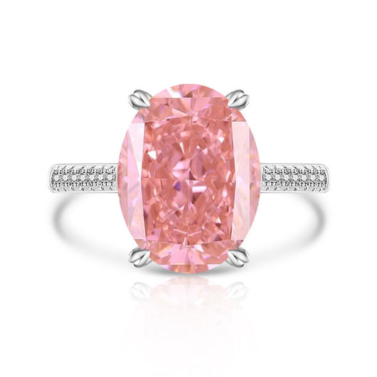 Anillo Versátil de Diamante Hielo Floral en Carbono Alto para Mujer - Image 10