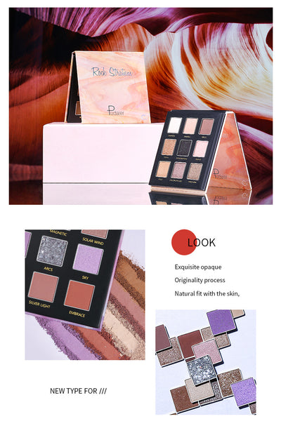 Paleta de Sombras Nacaradas con Purpurina - 9 Colores de Larga Duración - Image 17
