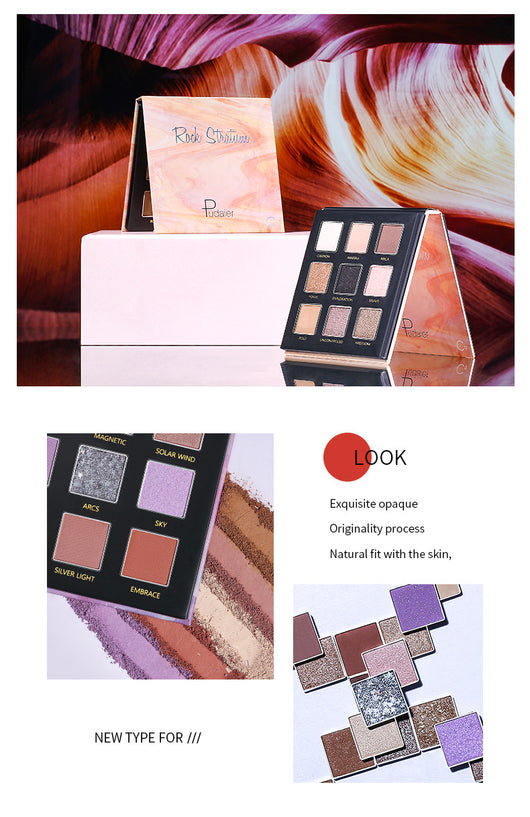 Paleta de Sombras Nacaradas con Purpurina - 9 Colores de Larga Duración - Image 17