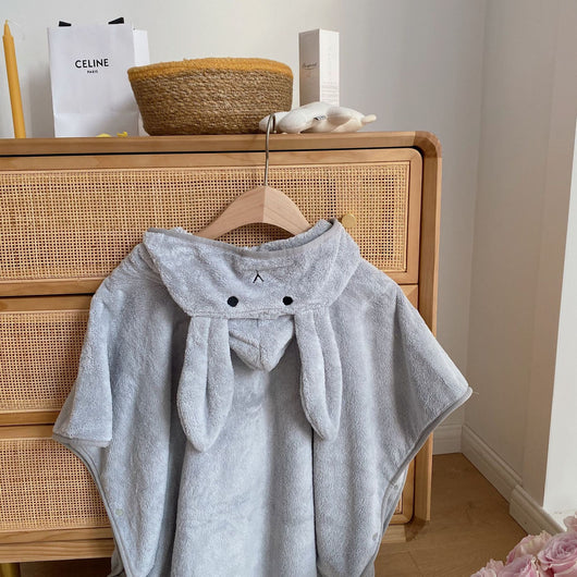 Bata de Baño Infantil con Capucha de Orejas de Conejo - Image 7