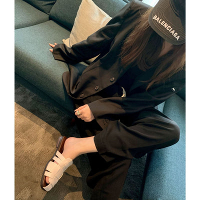 Sandalias Tejidas Planas para Mujer - Cómodas para Exterior - Image 5