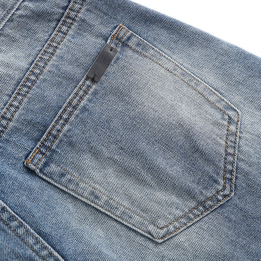 Shorts de Mezclilla Baggy Rotos con Acabado Raw Edge - Image 14