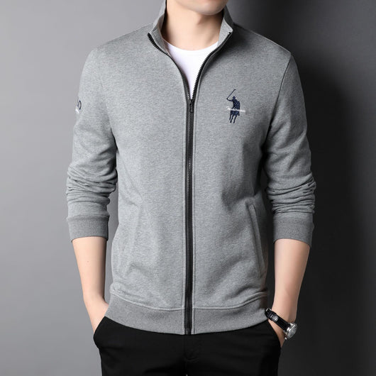 Chaqueta Casual de Algodón con Cierre y Bordados para Hombre - Image 13