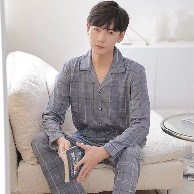 Pijama Suelto para Hombre Primavera Otoño - Image 17