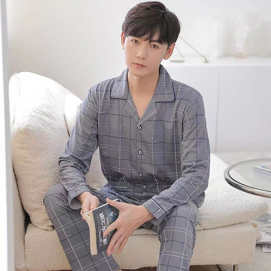 Pijama Suelto para Hombre Primavera Otoño - Image 17