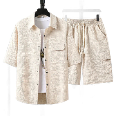 Conjunto de Uniforme Ligero para Trabajo: Blusa y Pantalón Corto - Image 5