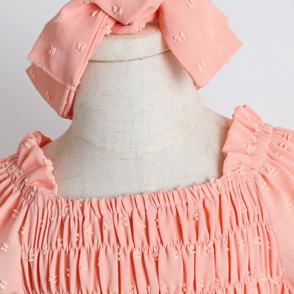 Vestido Infantil Estilo Princesa Colores Lisos con Estampado