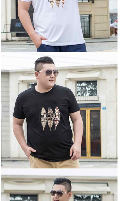 Playera Suelta Manga Corta Talla Grande para Hombre - Image 12