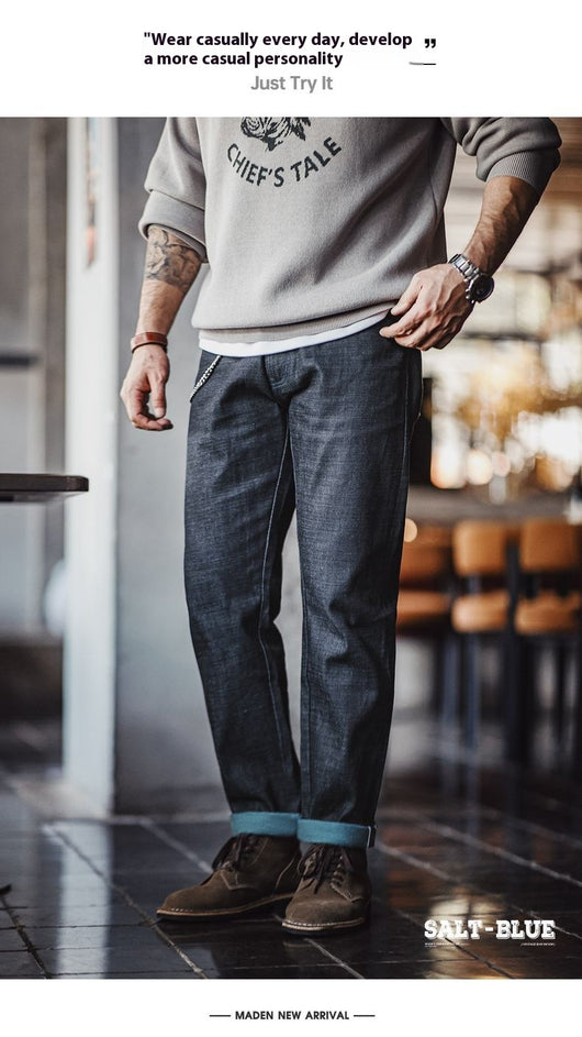 Jeans Rectos Workwear Retro para Hombre - Image 13