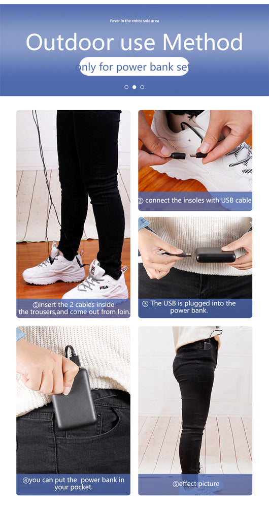 Plantillas Térmicas USB para Zapatos - Calefacción Ajustable para Invierno - Image 29