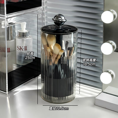 Organizador de Brochas de Maquillaje con Tapa Transparente y Apertura Táctil - Image 13