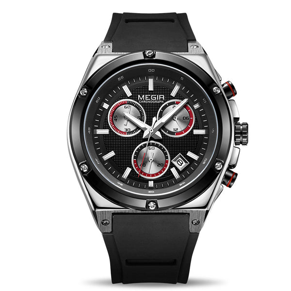 Reloj Deportivo Multifuncional para Hombre con Correa de Silicona