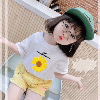 Playera de Algodón para Niñas con Manga Corta - Image 2