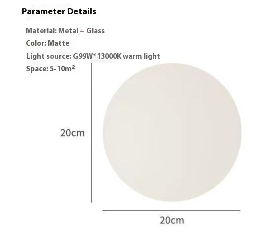 Lámpara de Pared Minimalista de Diseño en Vidrio Esférico - Image 9