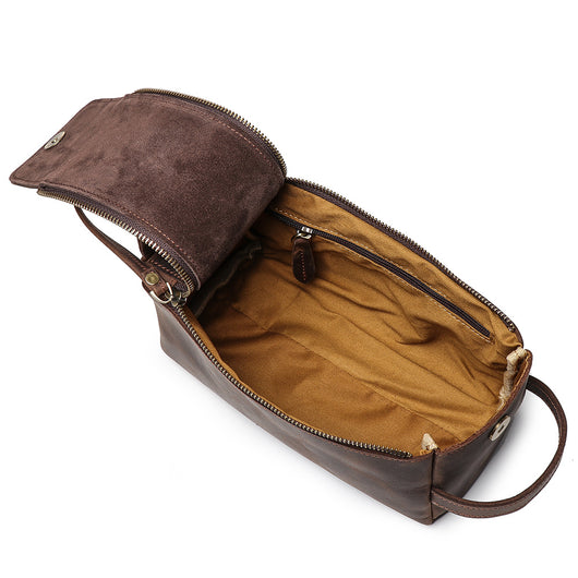 Bolsa Multifuncional de Cuero Estilo Retro para Hombre - Image 14