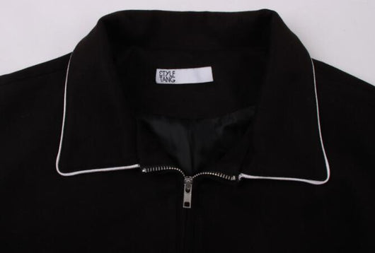 Chaqueta Polo Suelta Negra para Mujer - Diseño Elegante y Cómodo - Image 3