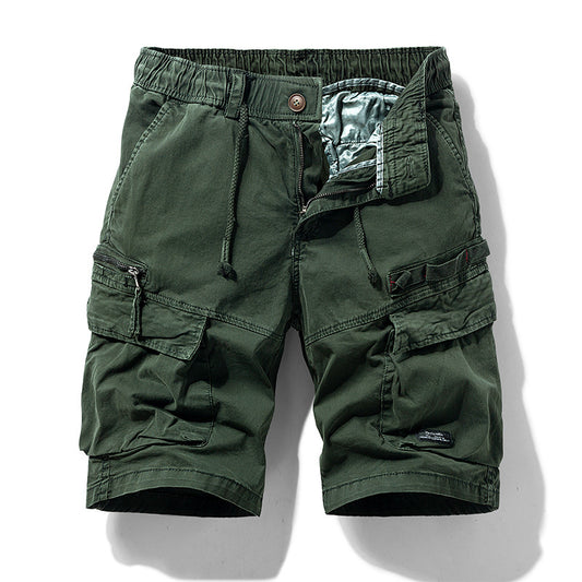 Shorts de Verano para Hombre con Cierre y Múltiples Bolsillos
