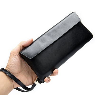 Billetera de Cuero Estilo Coreano Piel Vacuno Premium Mujer Mediana - Image 2