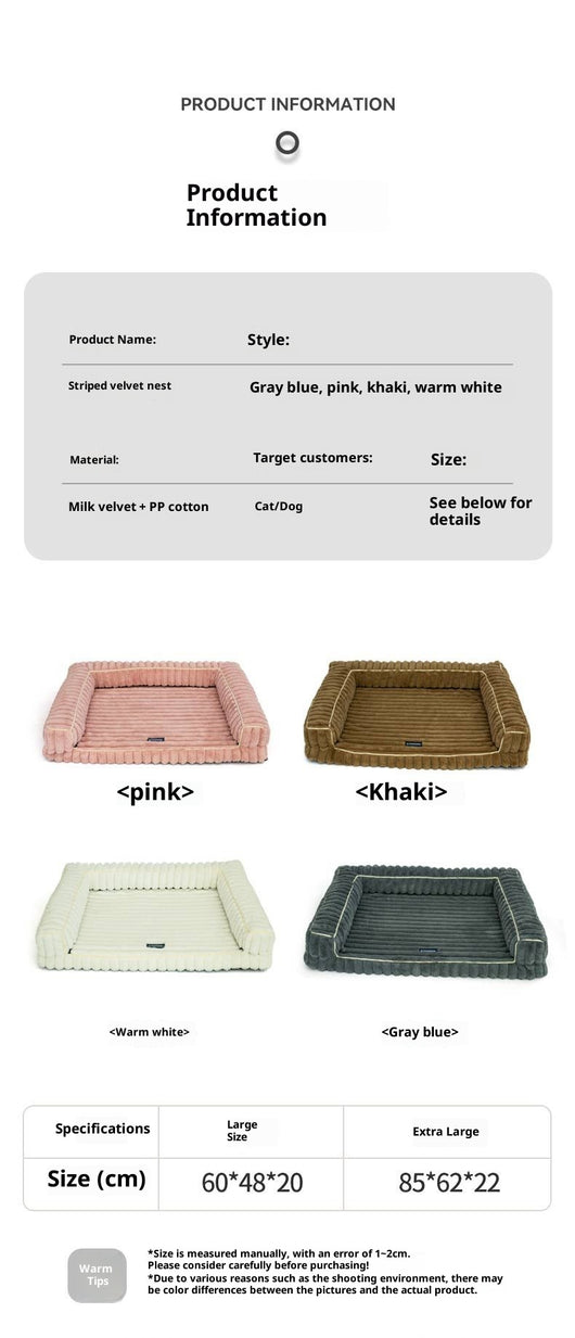 Cama Desmontable para Mascotas con Tejido Angora sin Pelo - Image 16