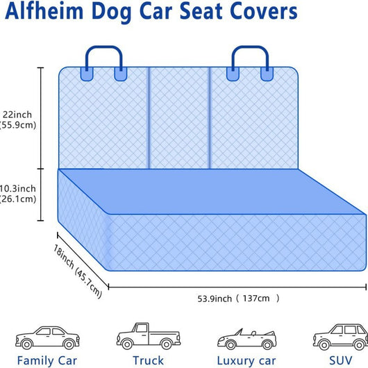 Protector Impermeable para Asiento Trasero del Auto - Funda Reversible para Mascotas - Image 15