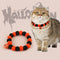Collar Festivo para Gatos con Diseño de Calabaza - Accesorio Divertido y Seguro