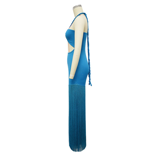 Vestido Tubo Escotado con Detalles de Borlas - Image 28