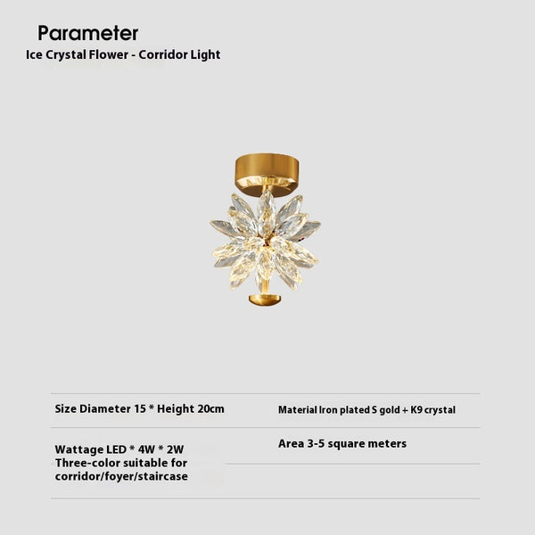 Lámpara de Pared Cristal Elegante para Sala, Balcón y Pasillo - Image 5