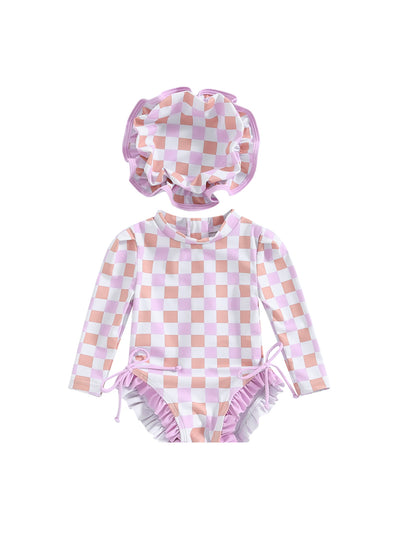 Traje de Baño Infantil con Pliegues Elegantes - Image 12