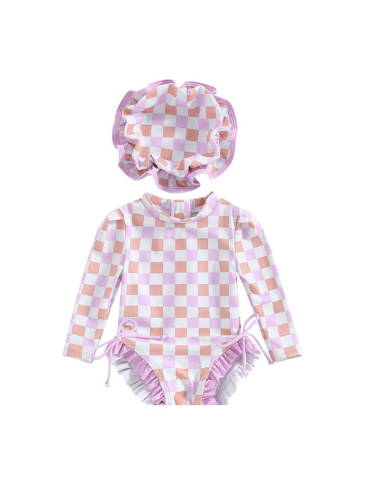 Traje de Baño Infantil con Pliegues Elegantes - Image 12