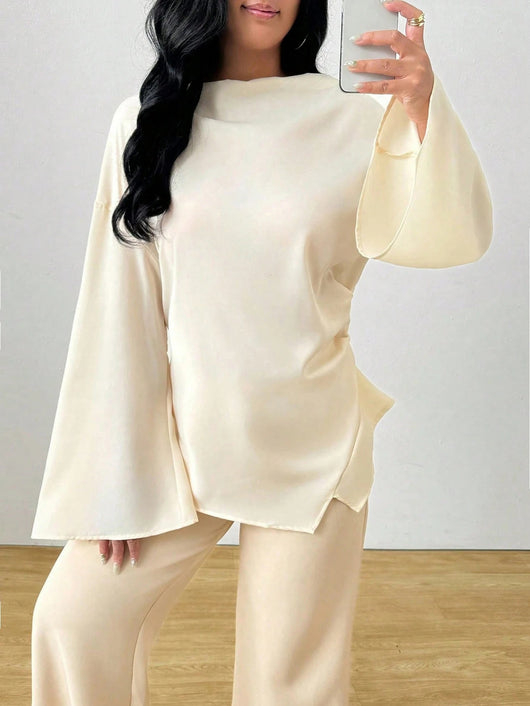 Blusa Larga con Dobladillo Irregular para Mujer - Image 12