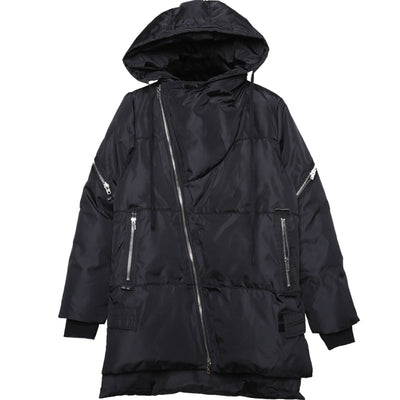 Chaqueta Acolchada Hombre con Cierre Oblicuo - Abrigo Grueso Cálido Algodón - Image 3