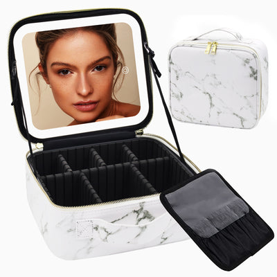 Maletín de Maquillaje Profesional con Espejo LED y Gran Capacidad de Almacenamiento - Image 26