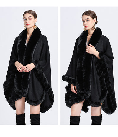 Cardigan Oversized con Cuello de Conejo - Abrigo Tejido Irregular Holgado - Image 29