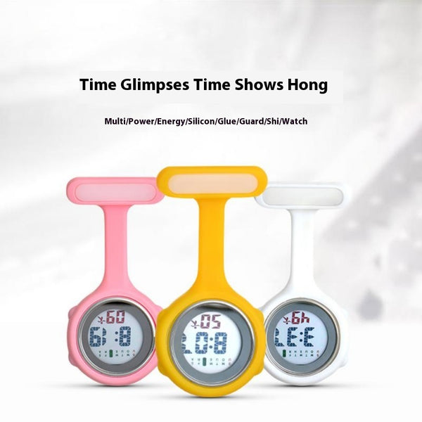Reloj Digital Multifuncional para Enfermeras con Cronómetro de Silicona