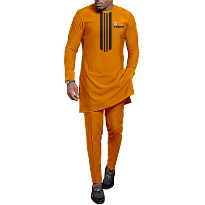 Traje de Descanso Hombre Estampado Batik Étnico Africano - Image 4