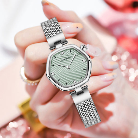 Reloj Hexagonal Minimalista para Mujer con Movimiento Suizo - Image 14